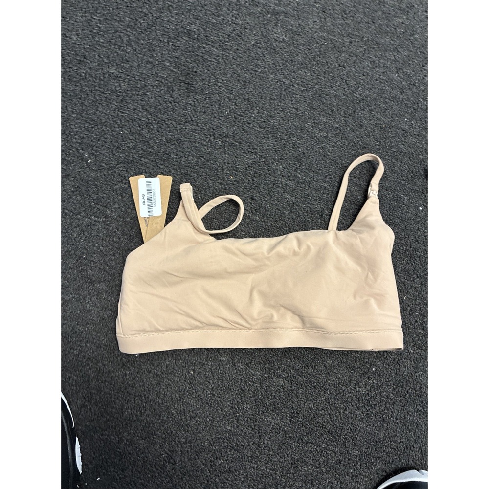 skims fits everybody maternity nursing scoop bralette color Clay size M New